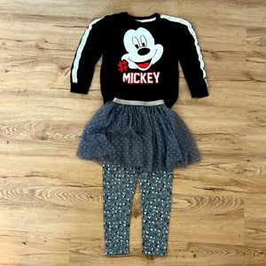 Girls Disney Mickey Mouse outfit